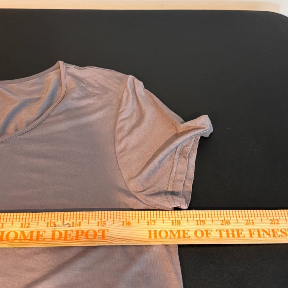 Magnetic Me Womens Grey Stretch Short Sleeve Nursing Tee size MED 8/10 Comfort - Picture 6 of 8